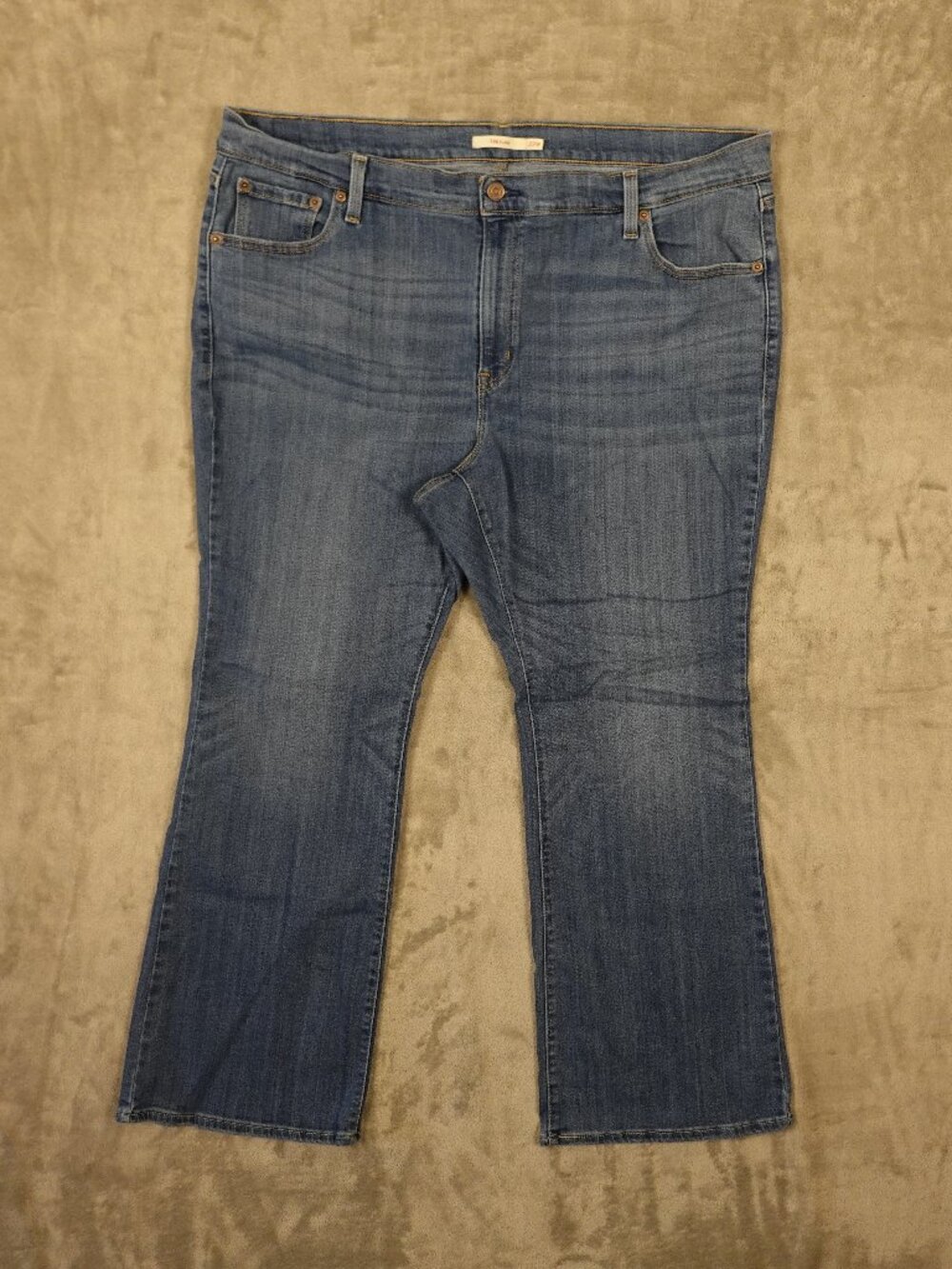 Levi’s 726‎ Flare Jeans Women’s 22W Medium Wash Plus Size Stretch Denim